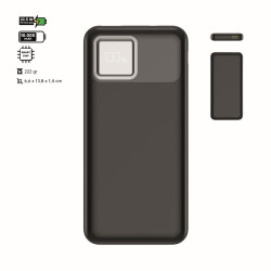 HOLL POWERBANK SİYAH 10.000 MAH 22,5W PD HIZLI ŞARJ