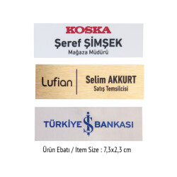 YAKA İSİMLİĞİ C-D ( UV VE SÜBLÜME BASKIYA UYGUN)